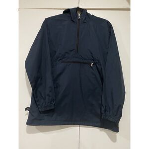 Charles River Apparel Youth XL 18/20 Windbreaker Jacket Blue Lightweight Hoodie